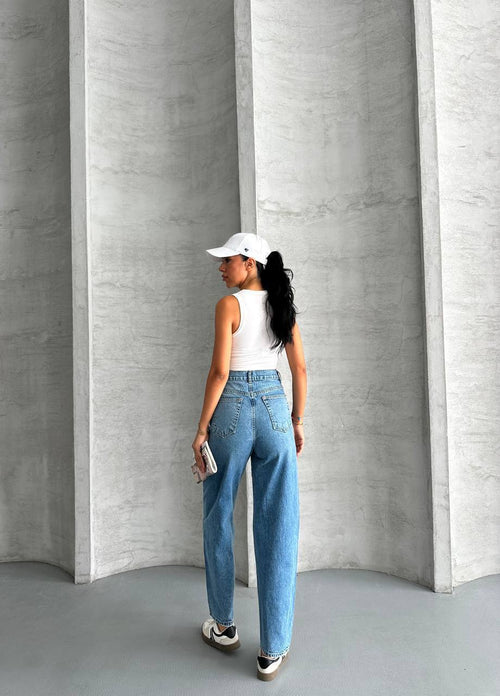 Mom Fit Jean Mavi